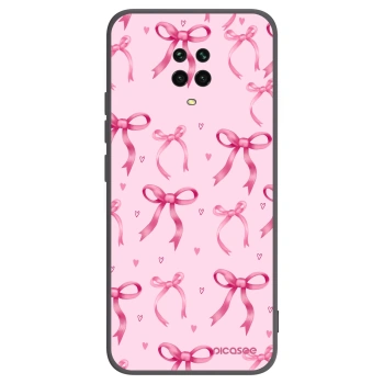Picasee silikonski črni ovitek za Xiaomi Redmi Note 9S - Bow Aesthetic