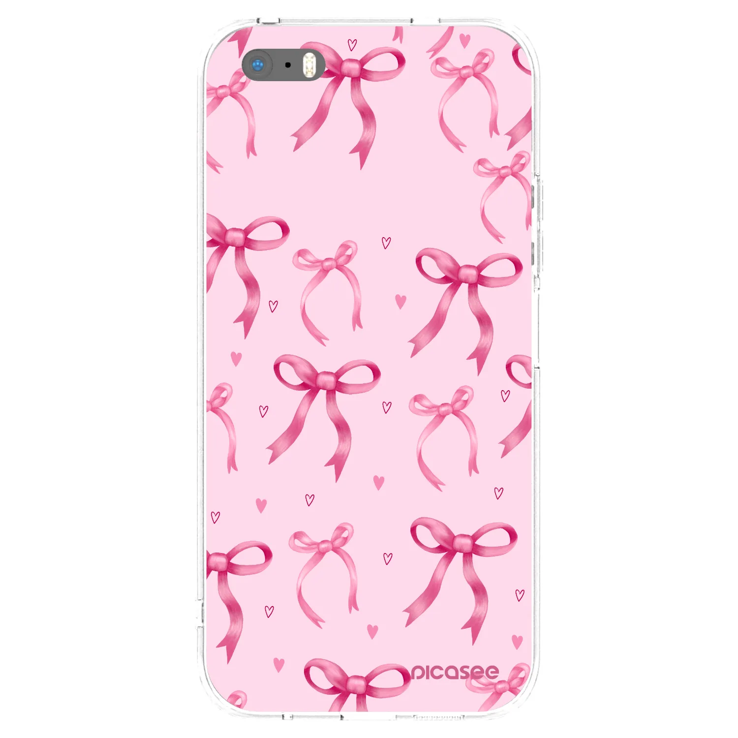 Picasee silikonski prozorni ovitek za Apple iPhone 5/5S/SE - Bow Aesthetic