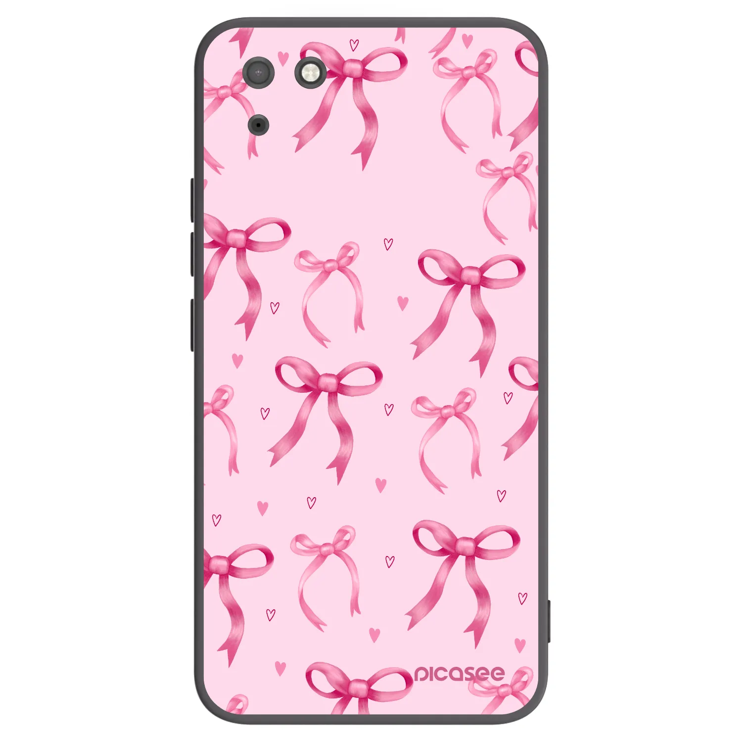 Picasee silikonski črni ovitek za Huawei Y5P - Bow Aesthetic