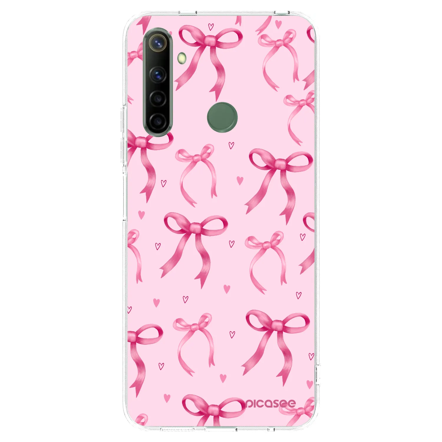 Picasee silikonski prozorni ovitek za Realme 6i - Bow Aesthetic