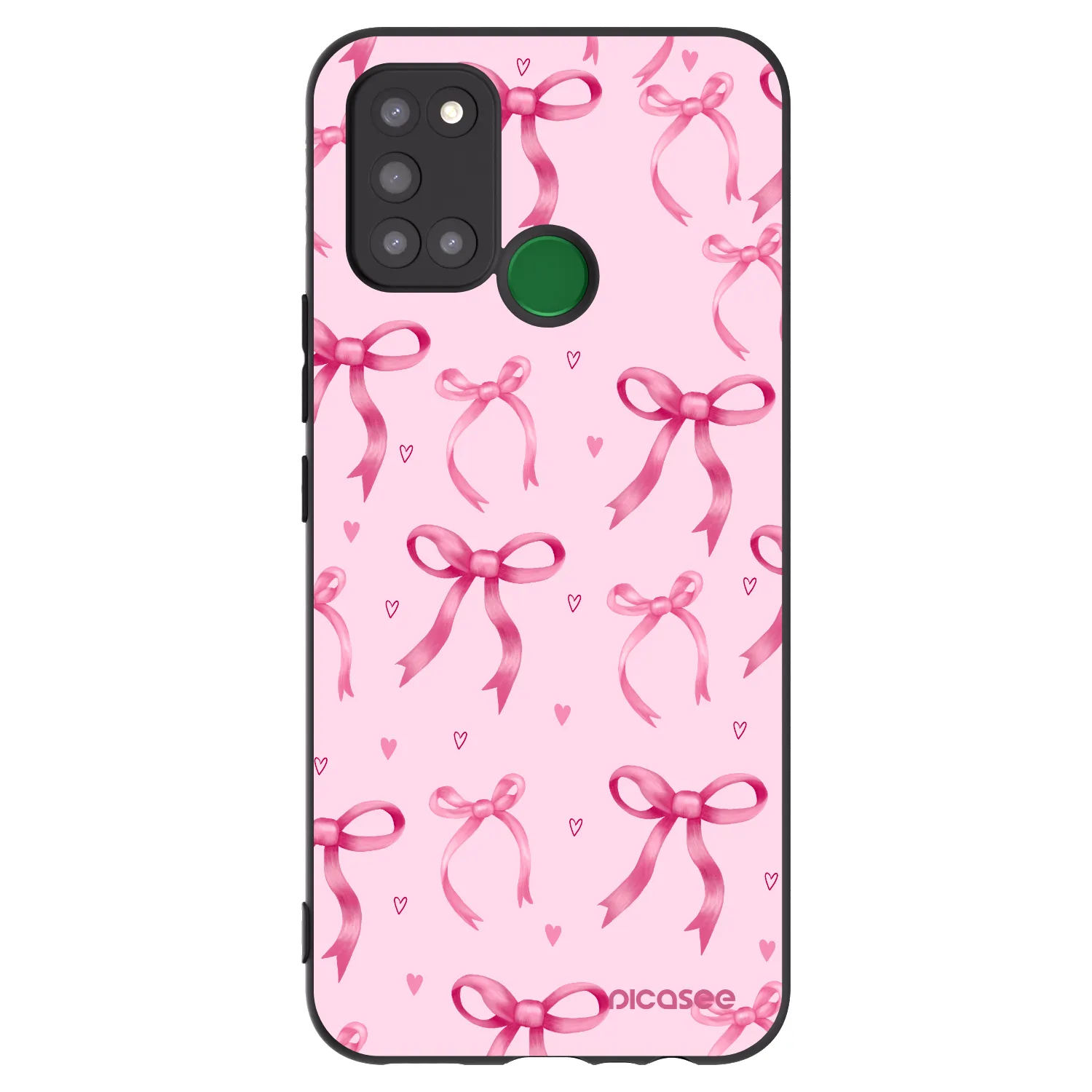 Picasee silikonski črni ovitek za Realme 7i - Bow Aesthetic