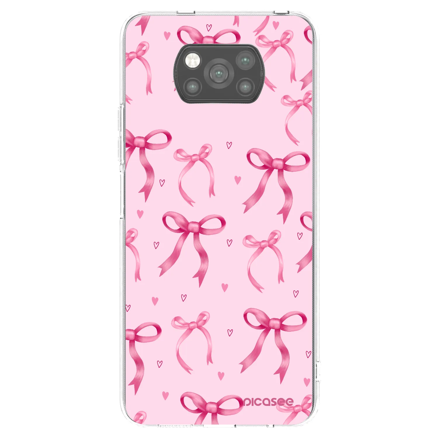 Picasee silikonski črni ovitek za Xiaomi Poco X3 Pro - Bow Aesthetic