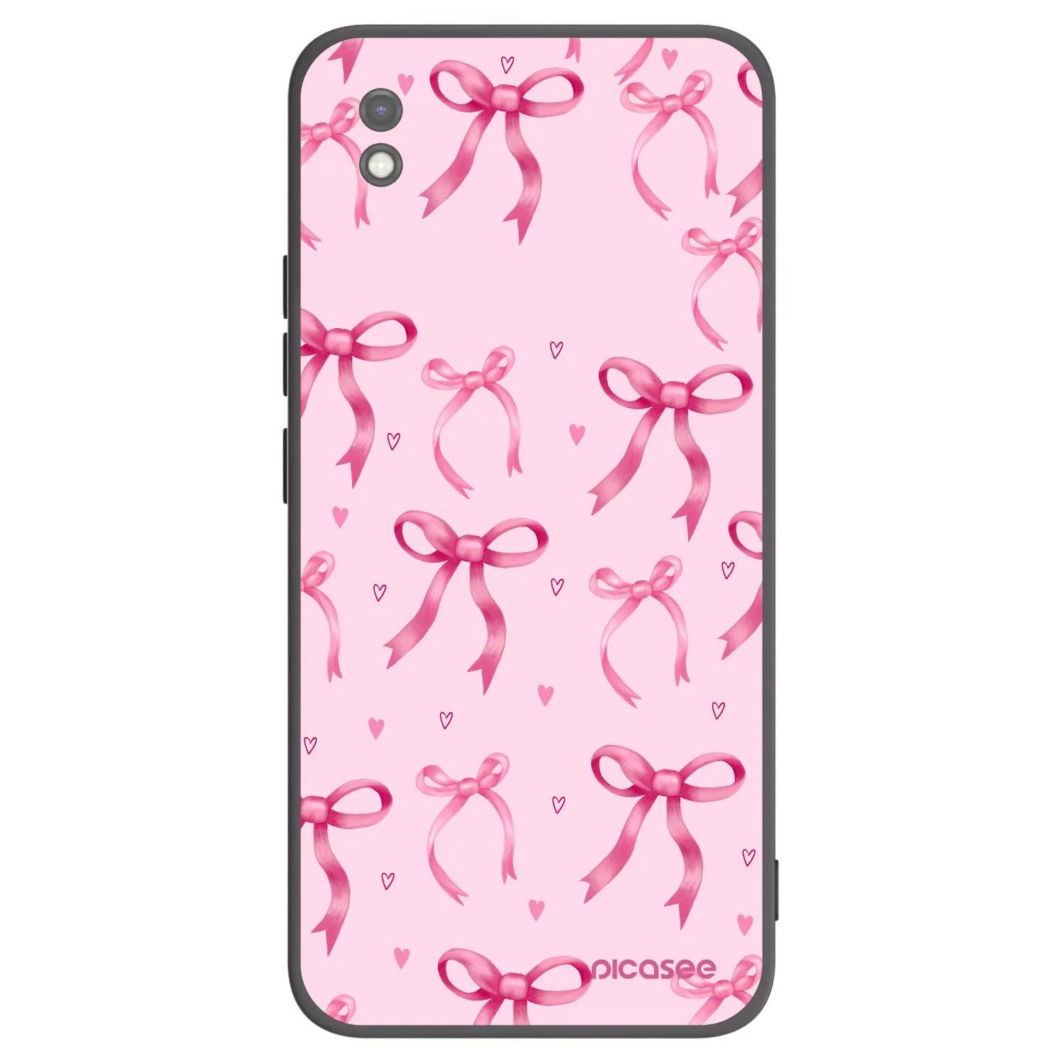 Picasee silikonski črni ovitek za Xiaomi Redmi 9AT - Bow Aesthetic