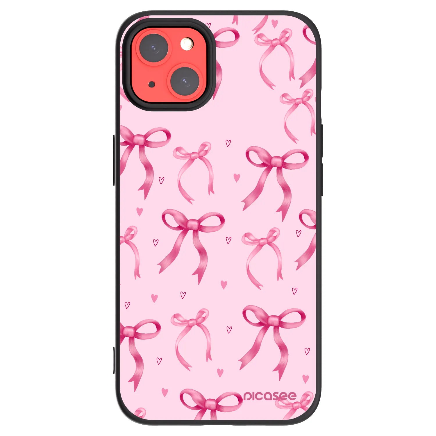 Picasee silikonski črni ovitek za Apple iPhone 13 - Bow Aesthetic
