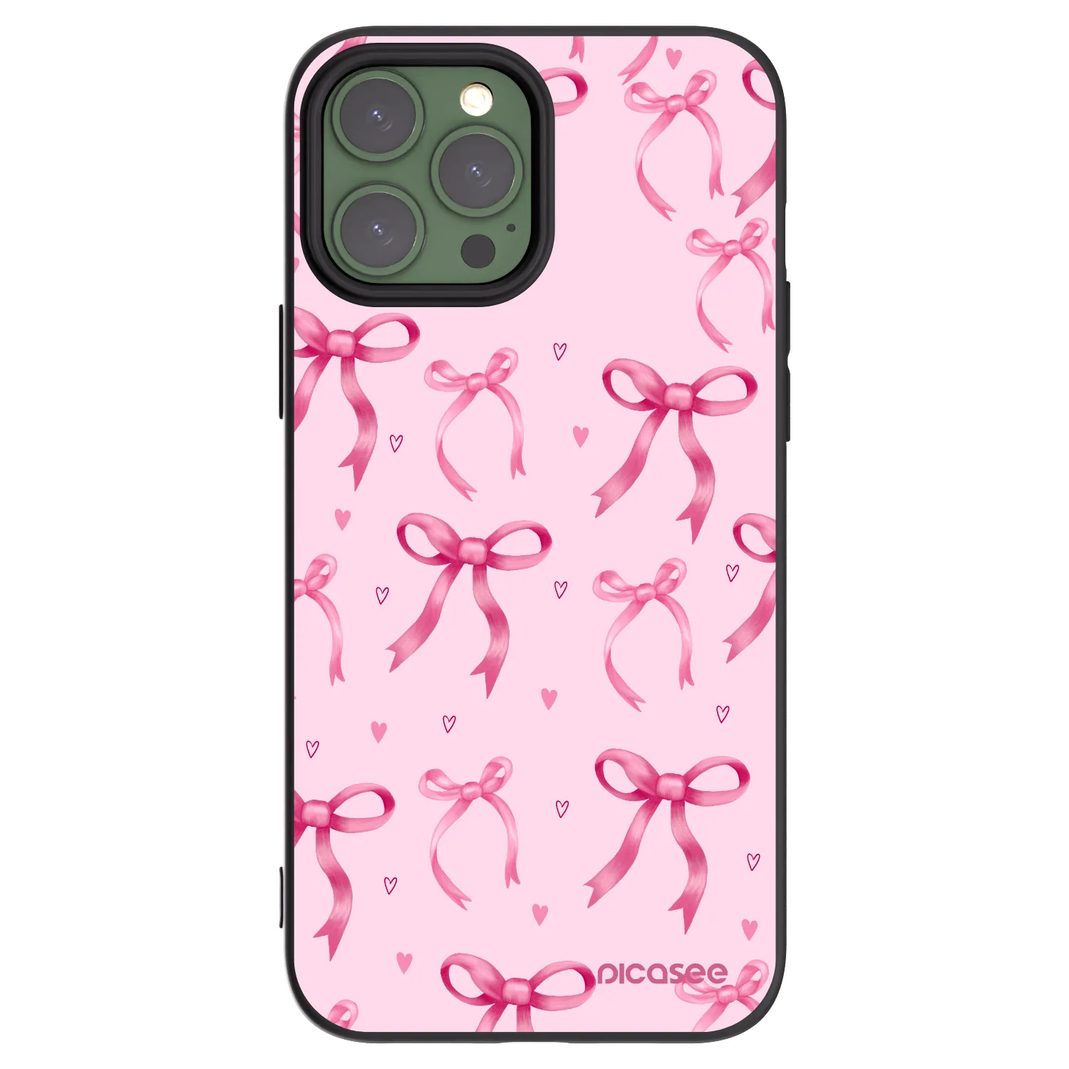 Picasee silikonski črni ovitek za Apple iPhone 13 Pro Max - Bow Aesthetic