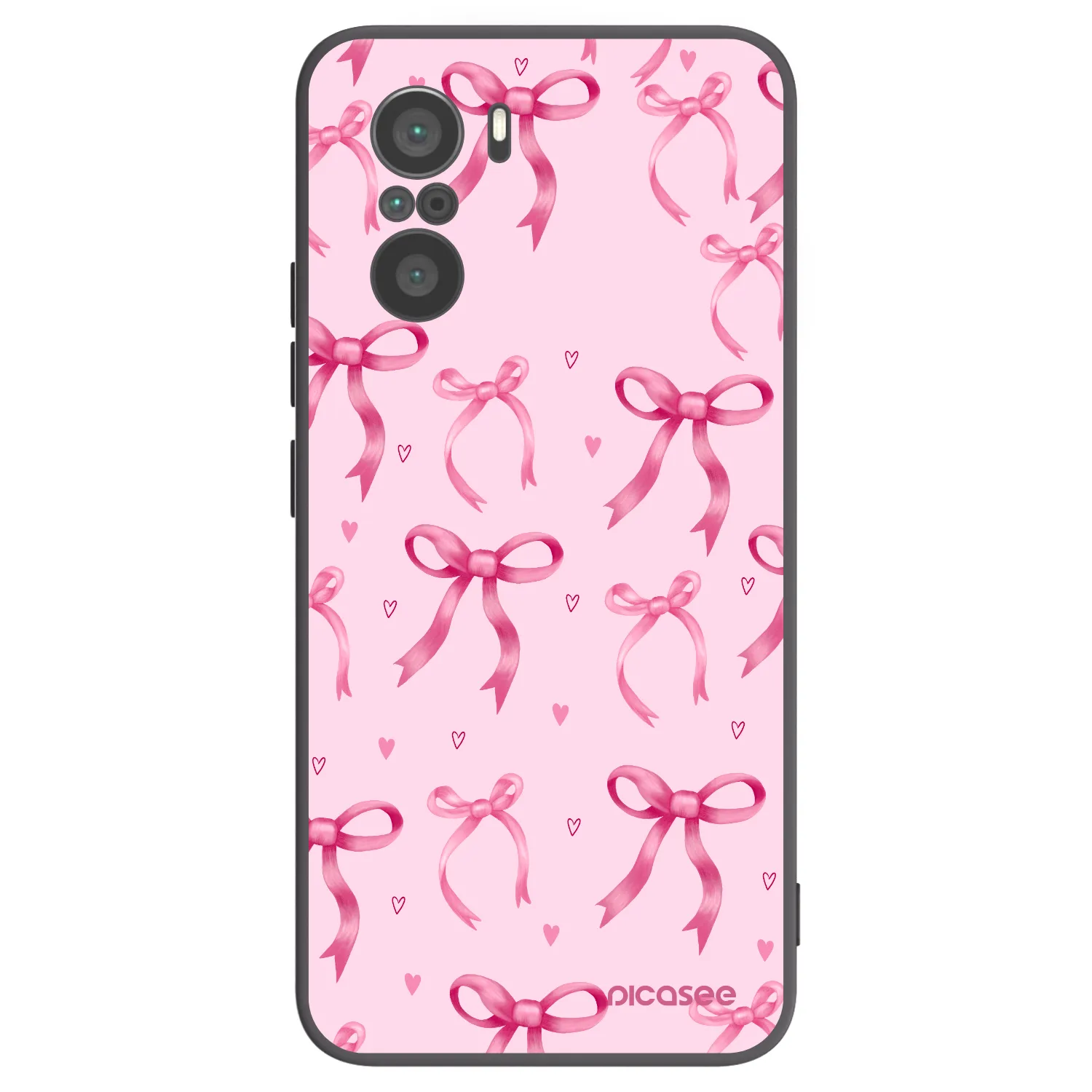 Picasee silikonski črni ovitek za Xiaomi Poco F3 - Bow Aesthetic