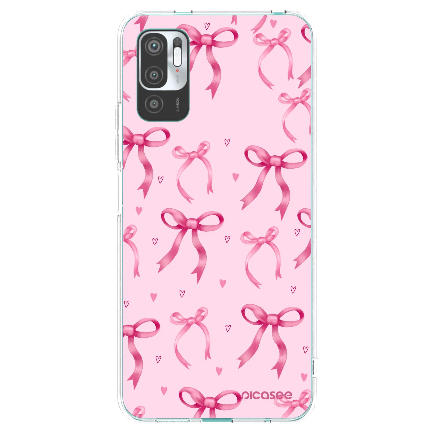 Picasee silikonski prozorni ovitek za Xiaomi Redmi Note 10 5G - Bow Aesthetic