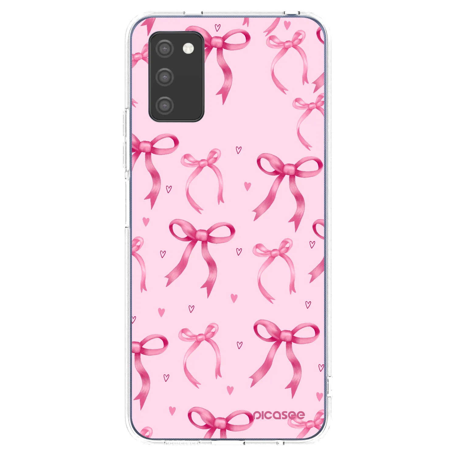 Picasee silikonski prozorni ovitek za Samsung Galaxy A02s A025G - Bow Aesthetic