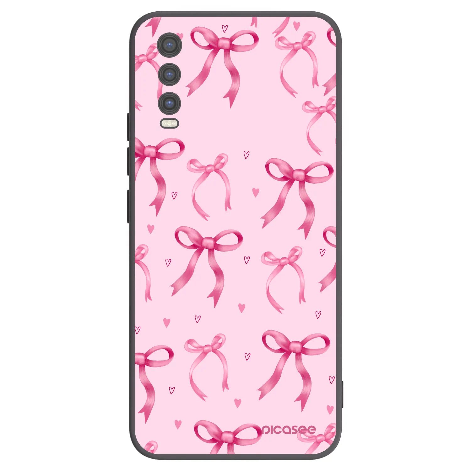 Picasee silikonski črni ovitek za Vivo Y20s - Bow Aesthetic