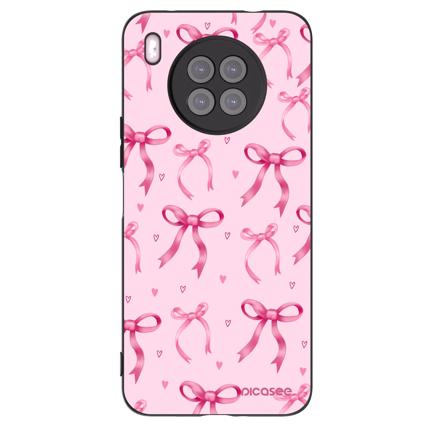 Picasee silikonski črni ovitek za Huawei Nova 8i - Bow Aesthetic