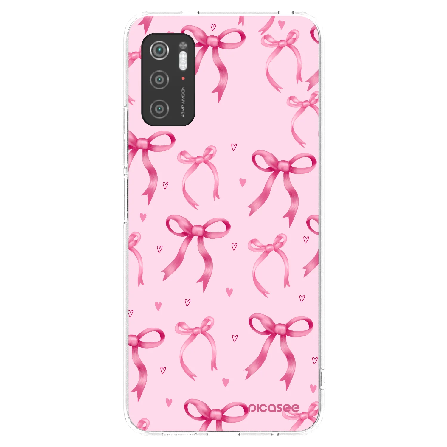 Picasee silikonski prozorni ovitek za Xiaomi Poco M3 Pro 5G - Bow Aesthetic