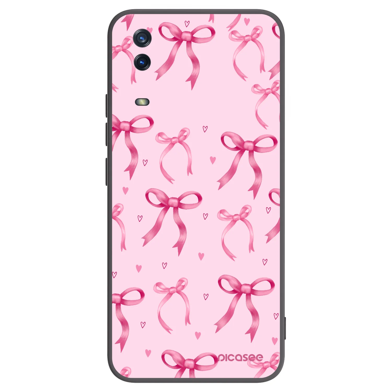 Picasee silikonski črni ovitek za Vivo Y11s - Bow Aesthetic