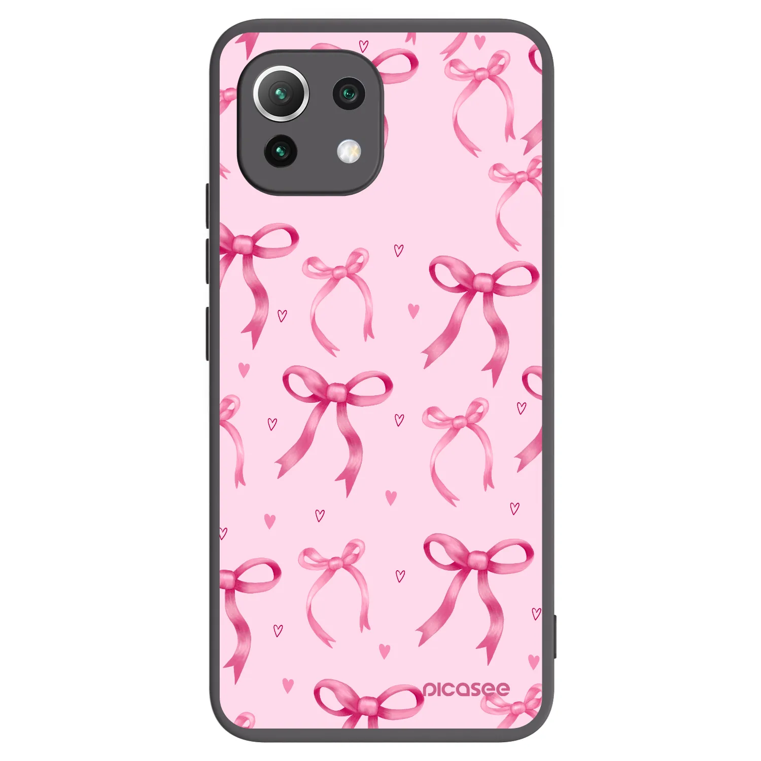Picasee silikonski črni ovitek za Xiaomi 11 Lite 5G NE - Bow Aesthetic