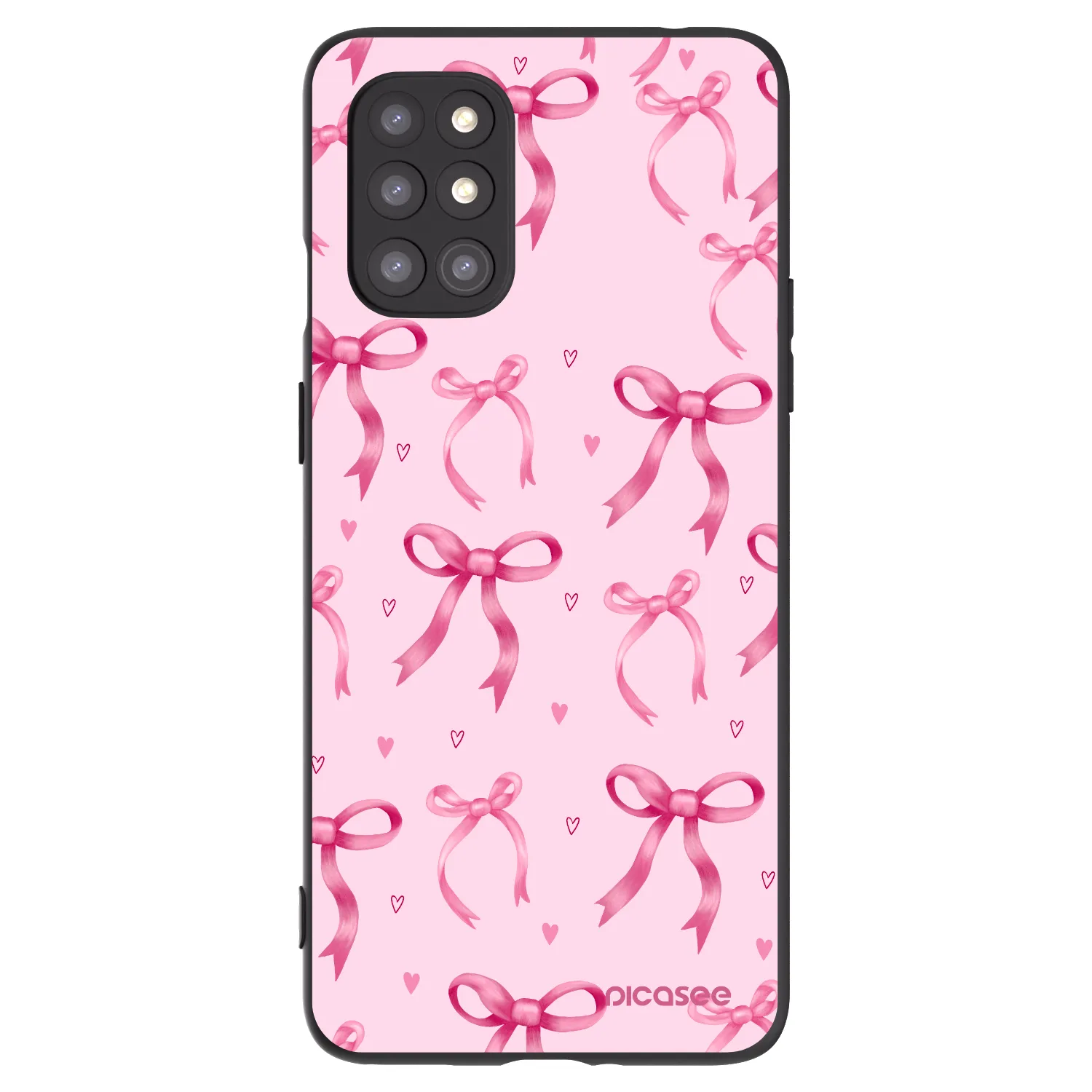 Picasee silikonski črni ovitek za OnePlus 8T - Bow Aesthetic