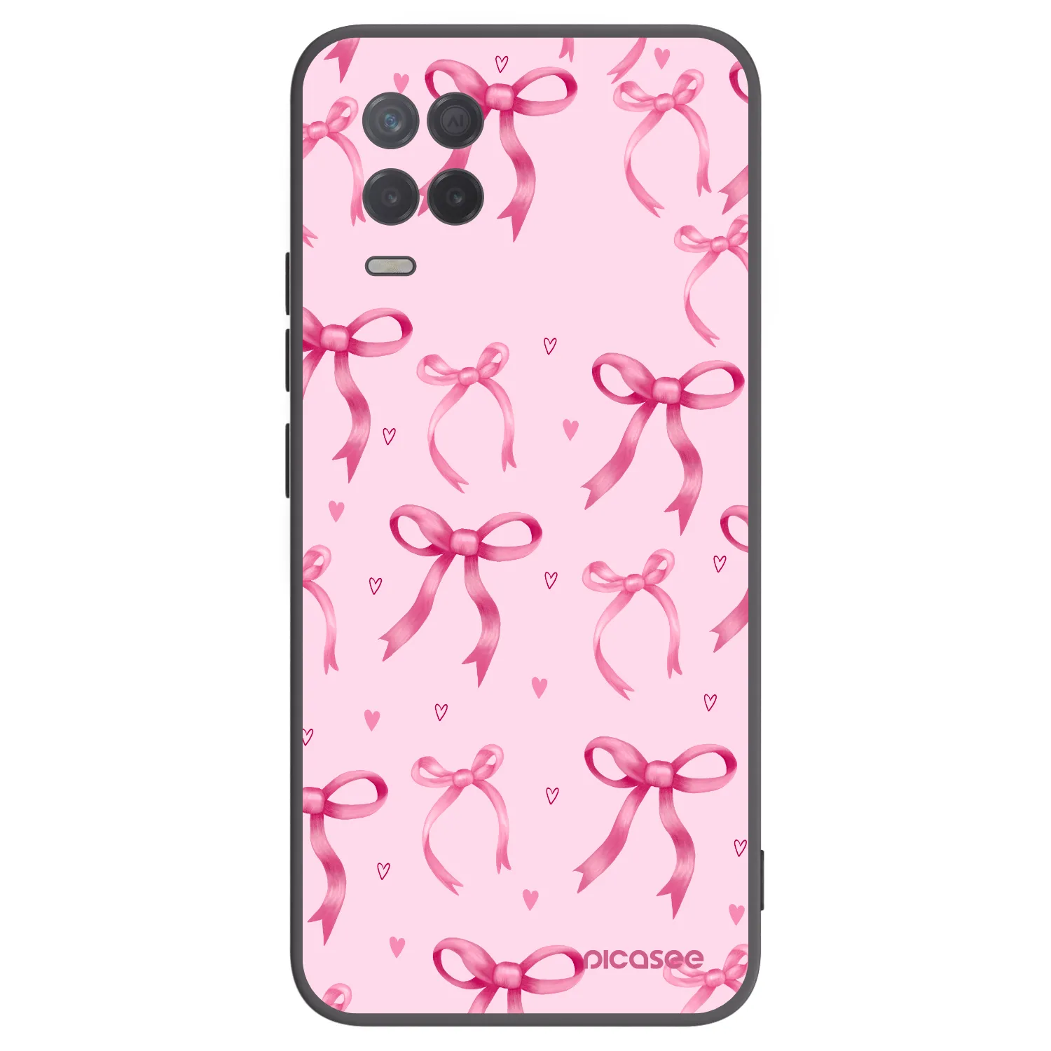 Picasee silikonski črni ovitek za Realme 8 5G - Bow Aesthetic