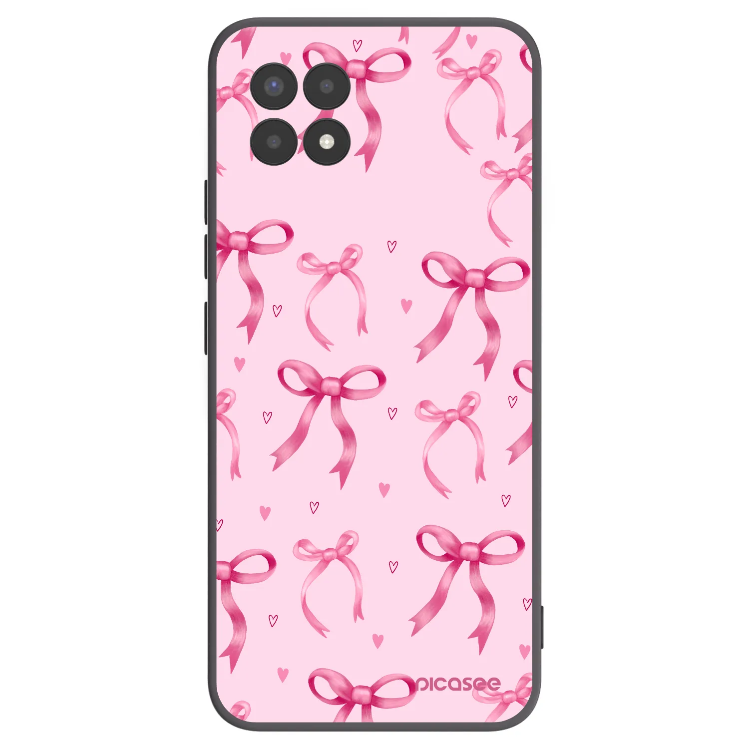Picasee silikonski črni ovitek za Realme 8i - Bow Aesthetic