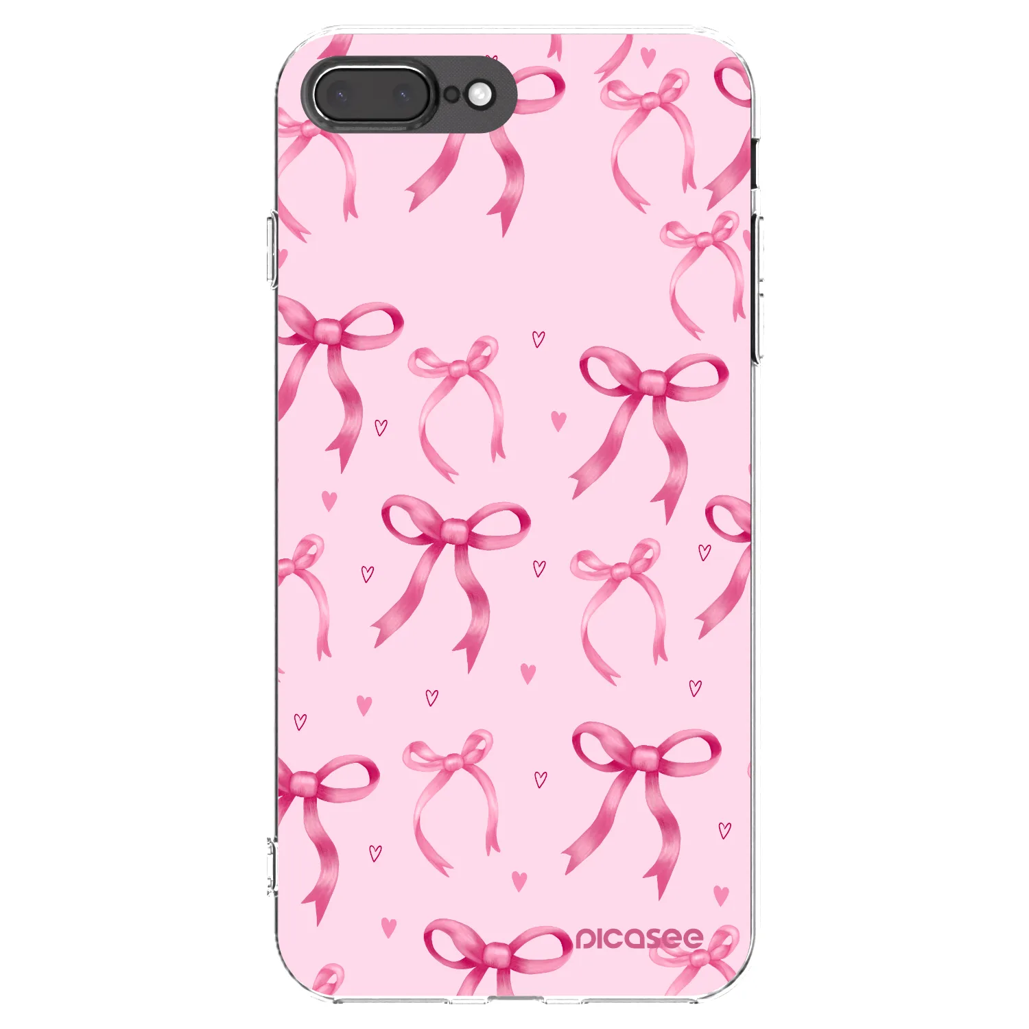 Picasee silikonski prozorni ovitek za Apple iPhone 7 Plus - Bow Aesthetic