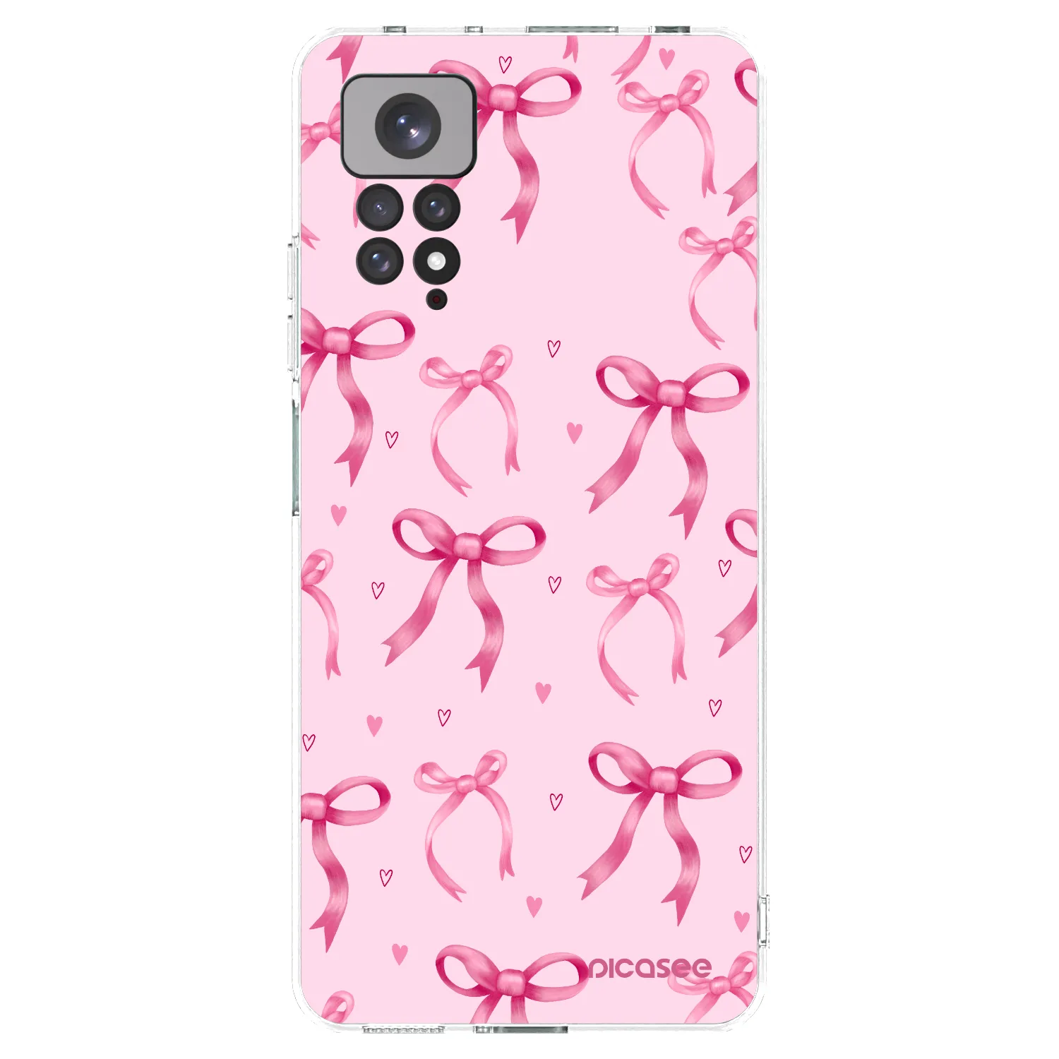 Picasee silikonski prozorni ovitek za Xiaomi Redmi Note 11 - Bow Aesthetic