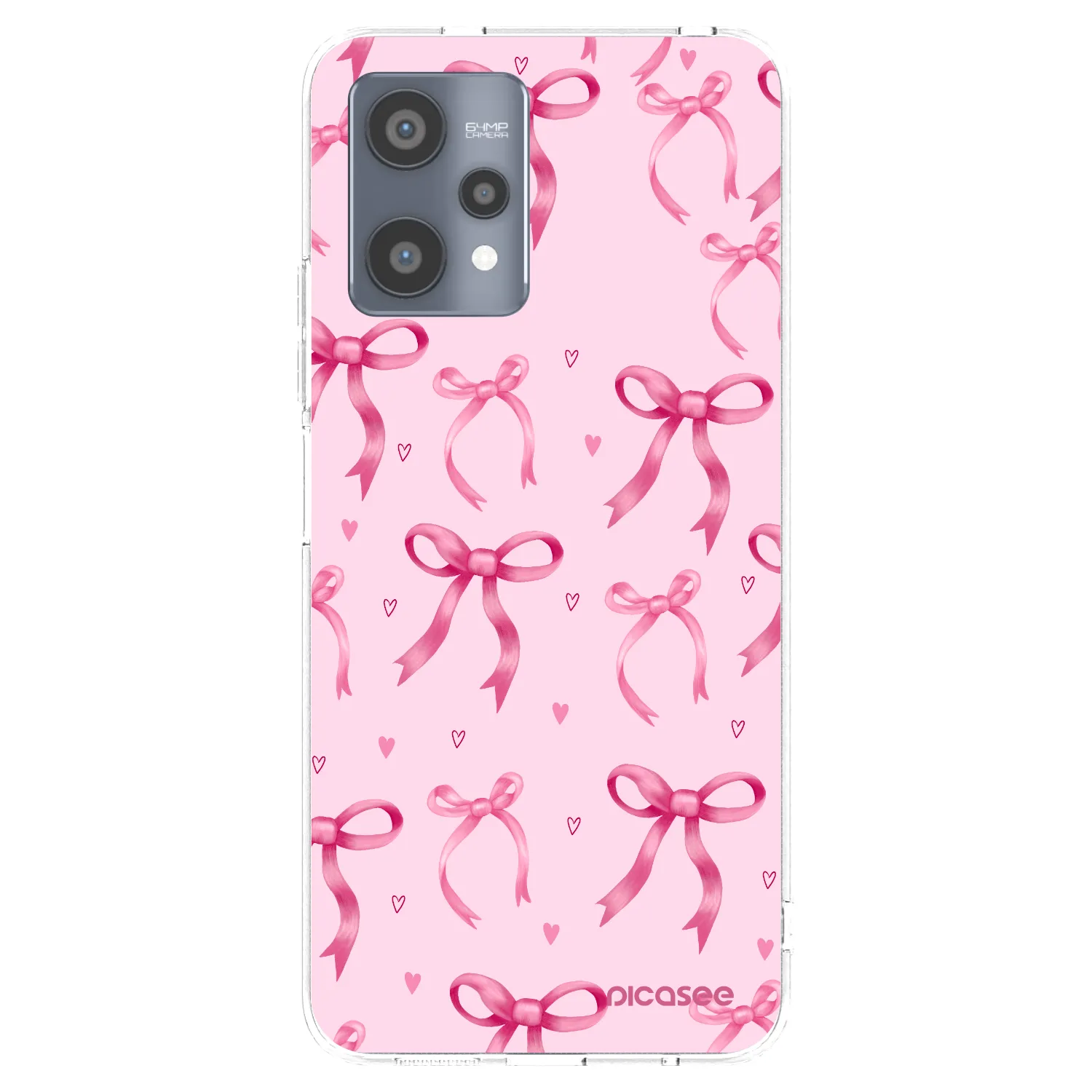 Picasee silikonski prozorni ovitek za Realme 9 Pro 5G - Bow Aesthetic