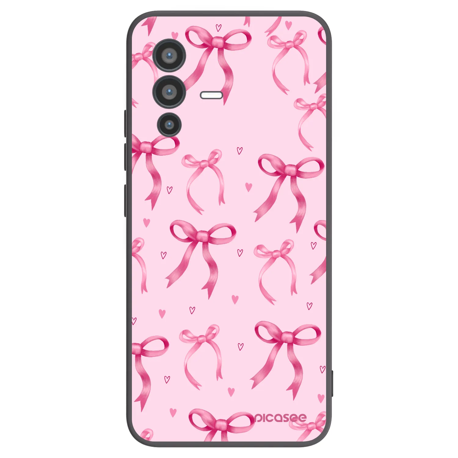 Picasee silikonski črni ovitek za Vivo V23 5G - Bow Aesthetic