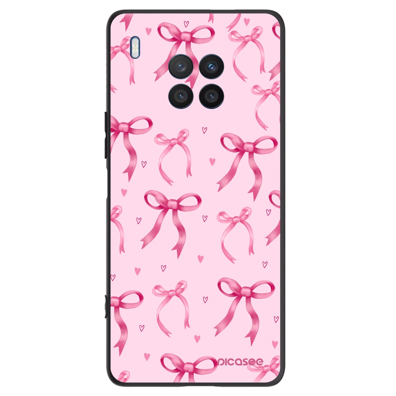 Picasee silikonski črni ovitek za Honor 50 Lite - Bow Aesthetic