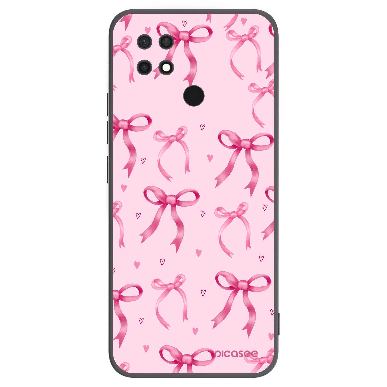 Picasee silikonski črni ovitek za Xiaomi Redmi 10C - Bow Aesthetic