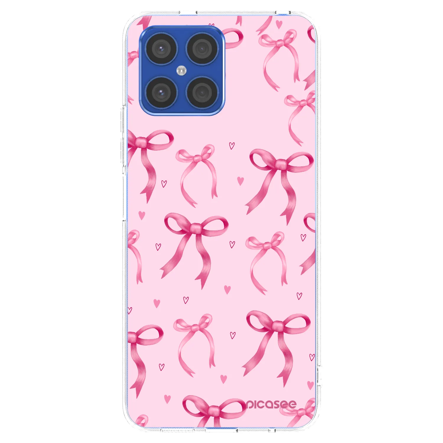 Picasee silikonski prozorni ovitek za Honor X8 4G - Bow Aesthetic