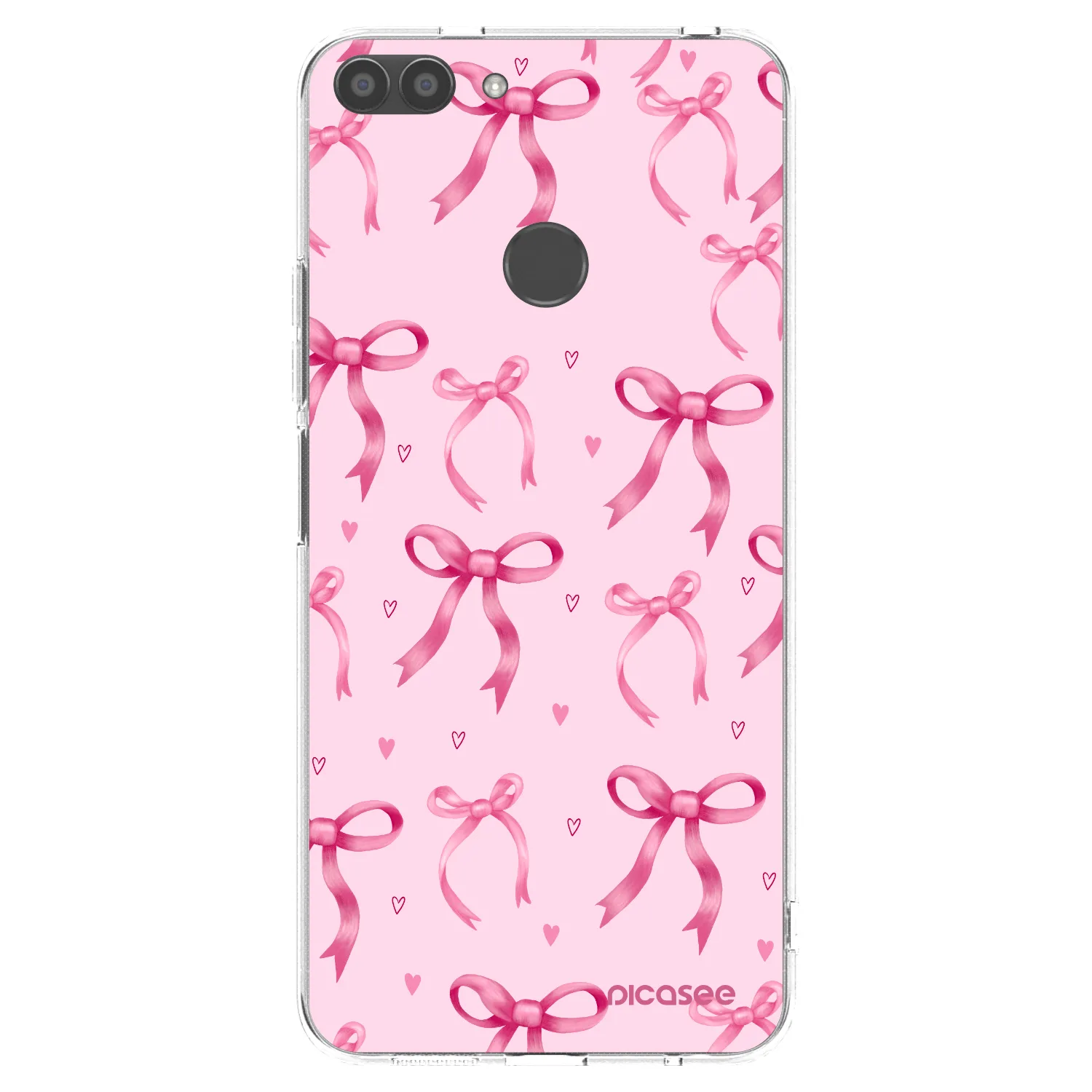 Picasee silikonski prozorni ovitek za Huawei P Smart - Bow Aesthetic