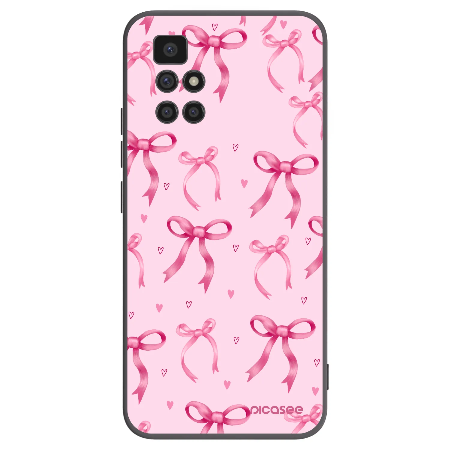 Picasee silikonski črni ovitek za Xiaomi Redmi 10 (2022) - Bow Aesthetic
