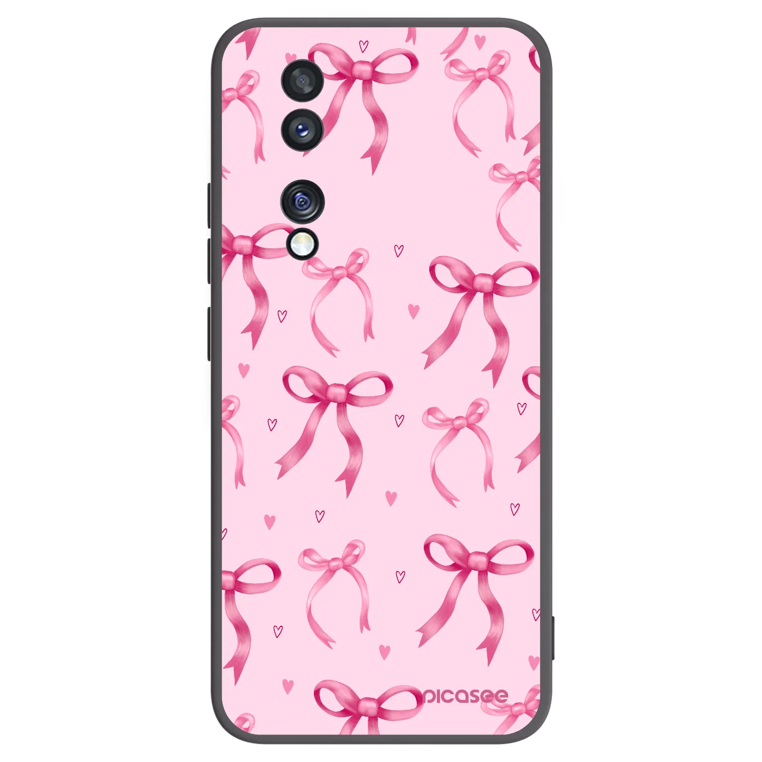 Picasee silikonski črni ovitek za Honor 70 - Bow Aesthetic