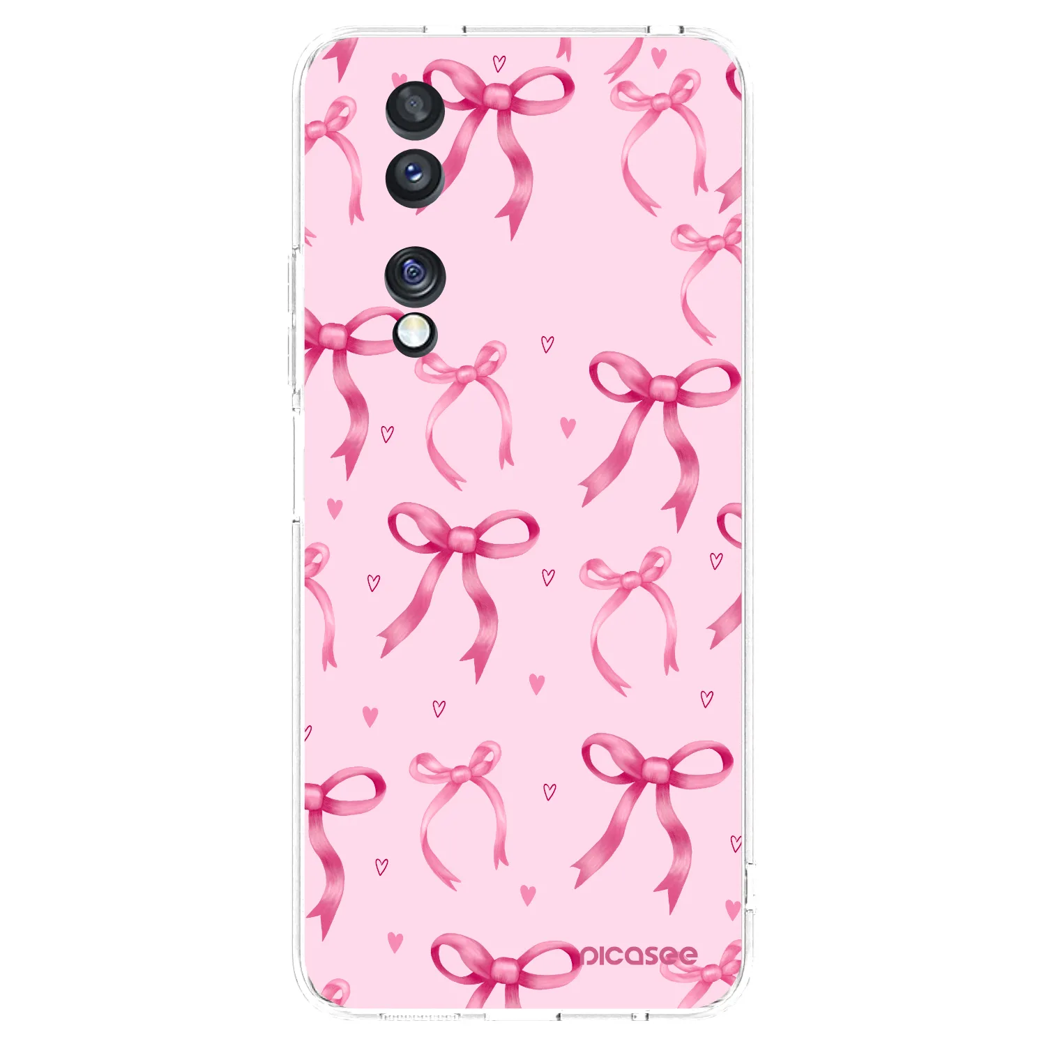 Picasee silikonski prozorni ovitek za Honor 70 - Bow Aesthetic