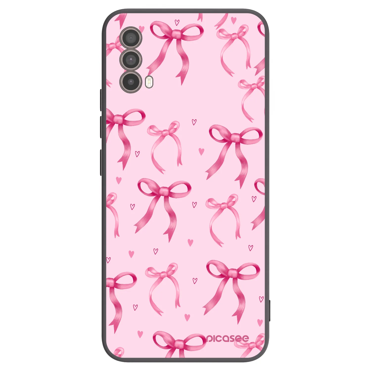 Picasee silikonski črni ovitek za Motorola Moto E40 - Bow Aesthetic