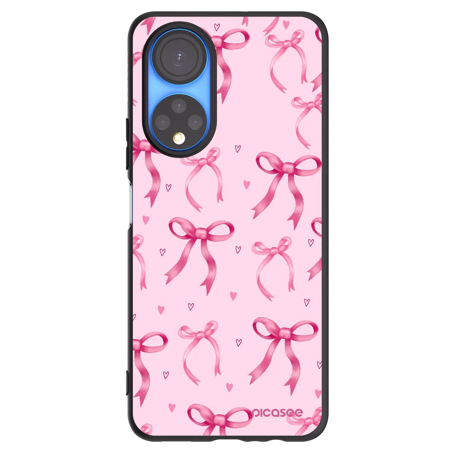 Picasee silikonski črni ovitek za Honor X7 - Bow Aesthetic