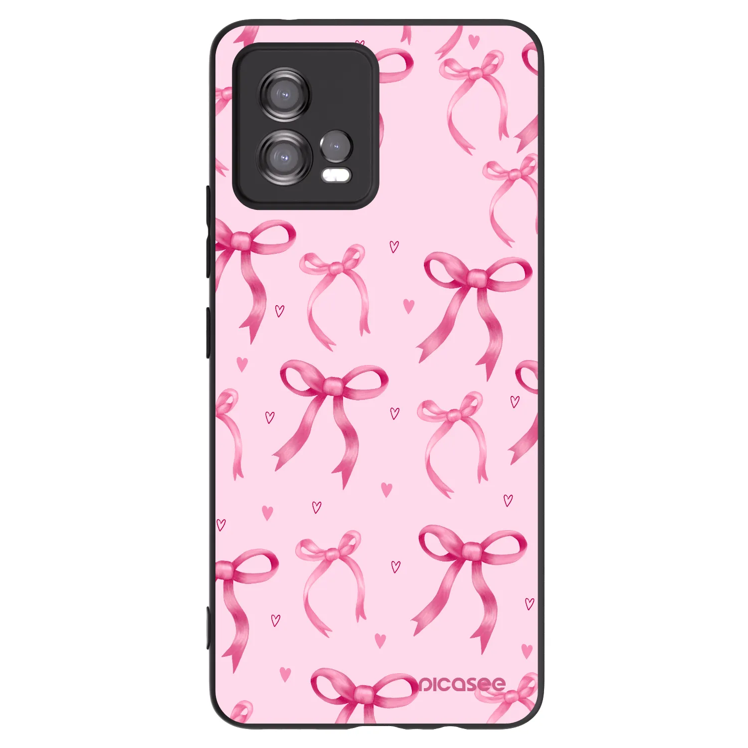 Picasee silikonski črni ovitek za Motorola Moto G72 - Bow Aesthetic