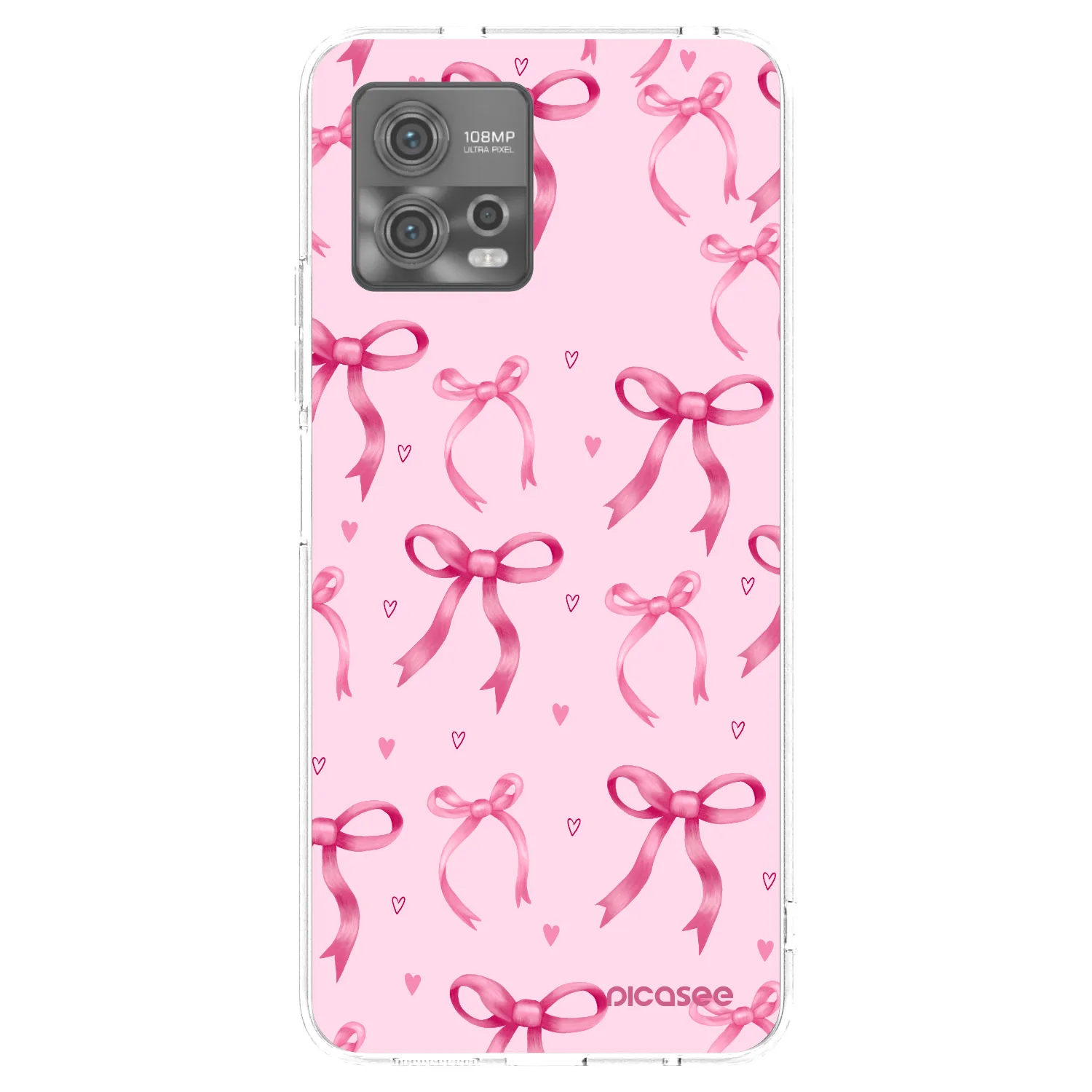 Picasee silikonski prozorni ovitek za Motorola Moto G72 - Bow Aesthetic