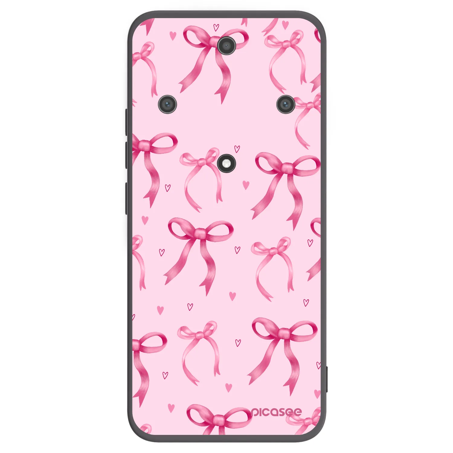 Picasee silikonski črni ovitek za Honor Magic5 Lite 5G - Bow Aesthetic