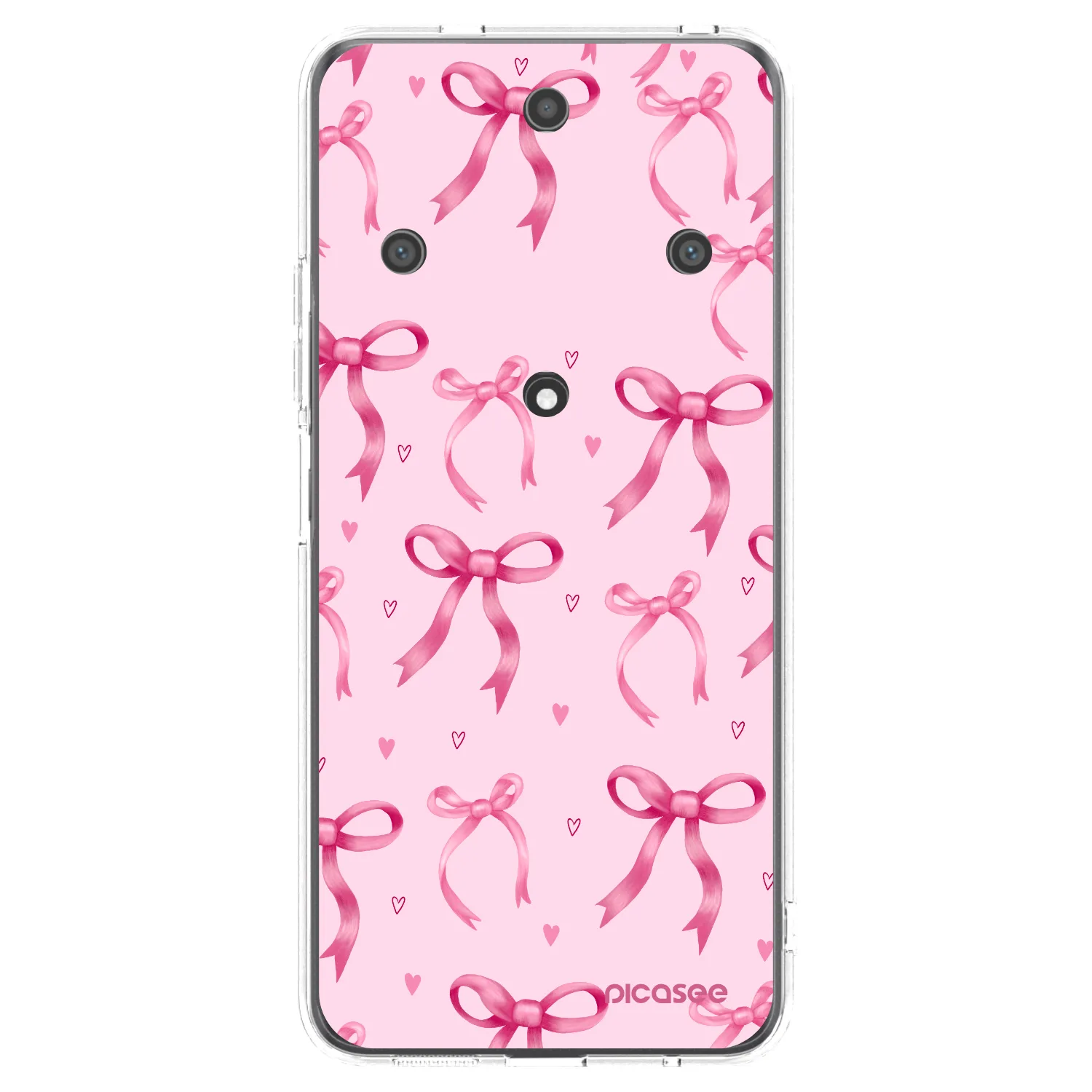 Picasee silikonski prozorni ovitek za Honor Magic5 Lite 5G - Bow Aesthetic