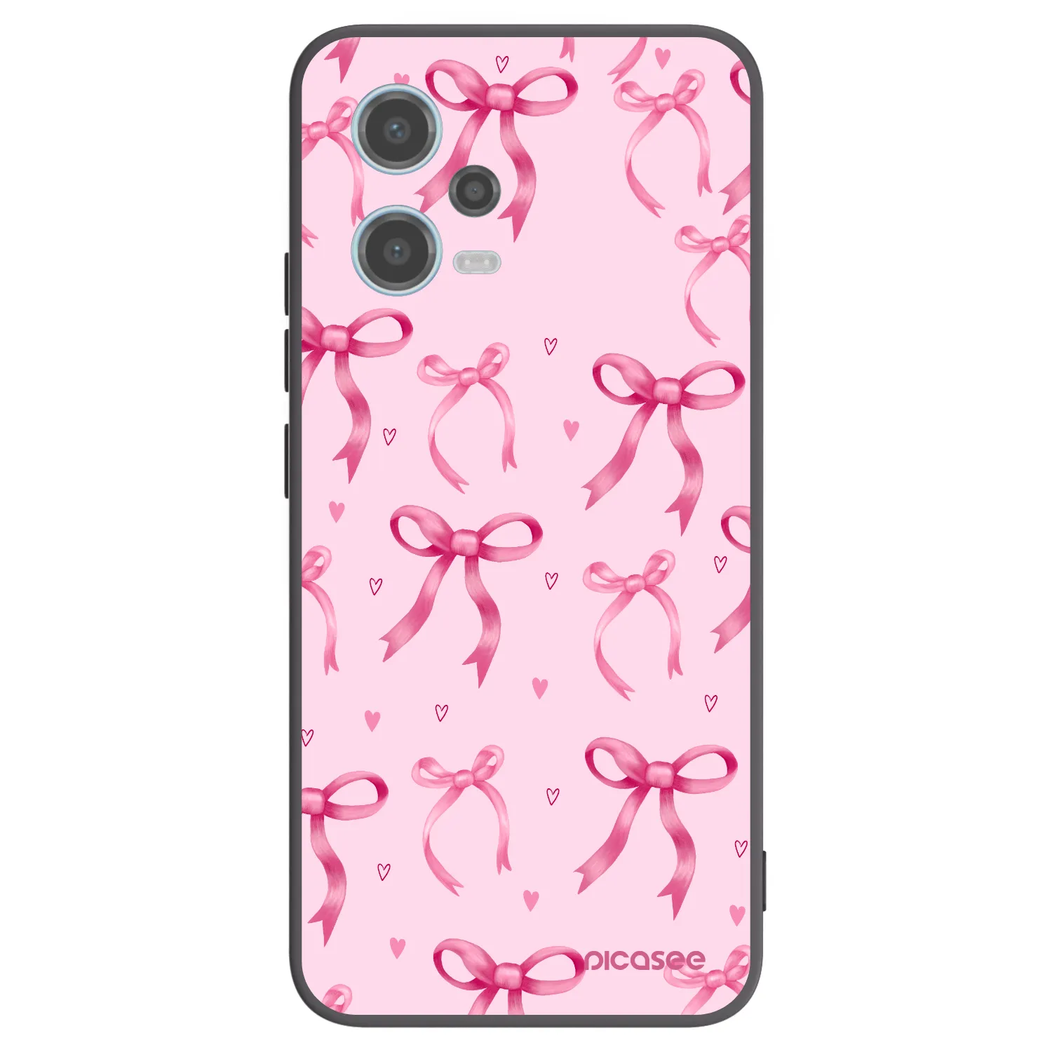 Picasee silikonski črni ovitek za Xiaomi Redmi Note 12 5G - Bow Aesthetic