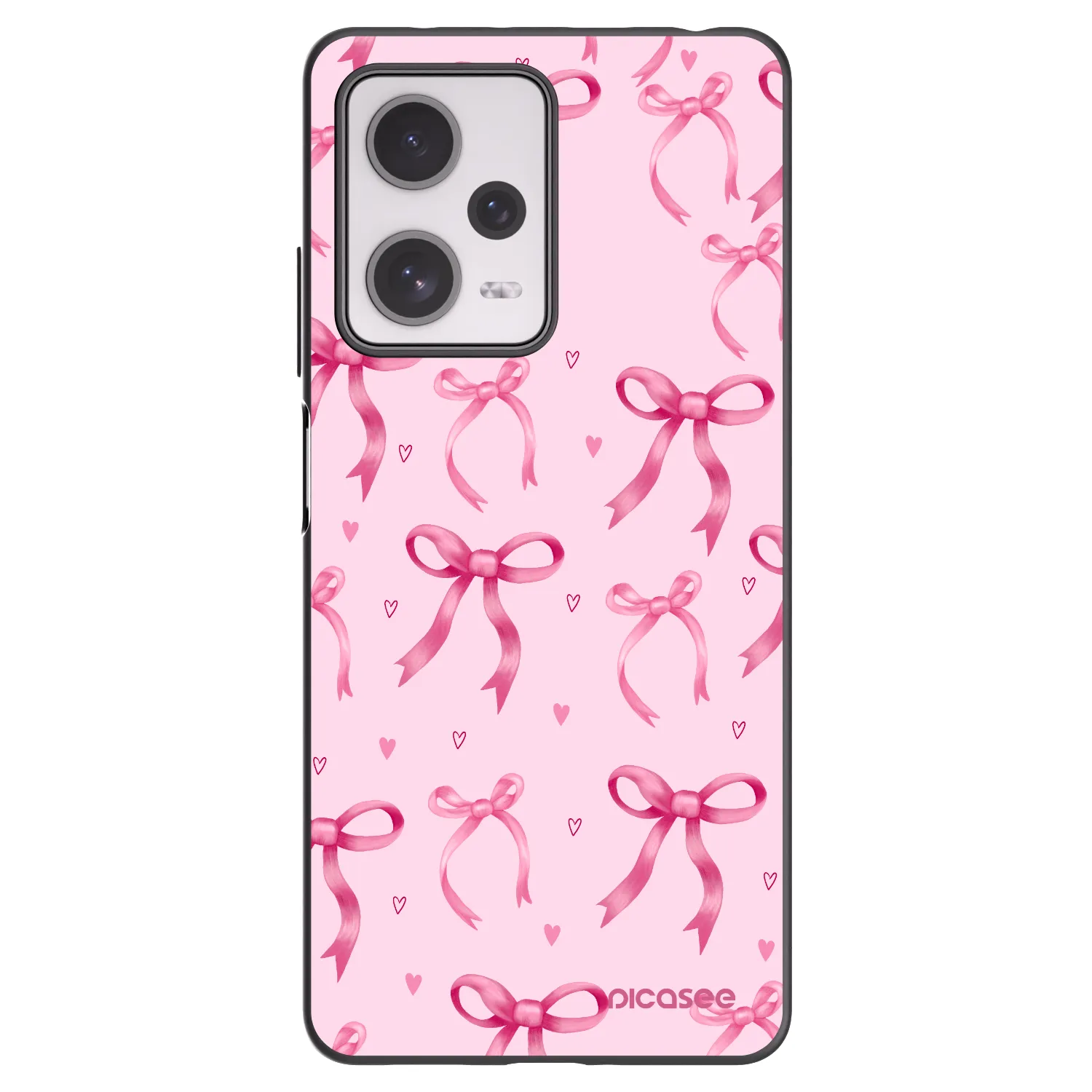 Picasee silikonski črni ovitek za Xiaomi Redmi Note 12 Pro+ 5G - Bow Aesthetic
