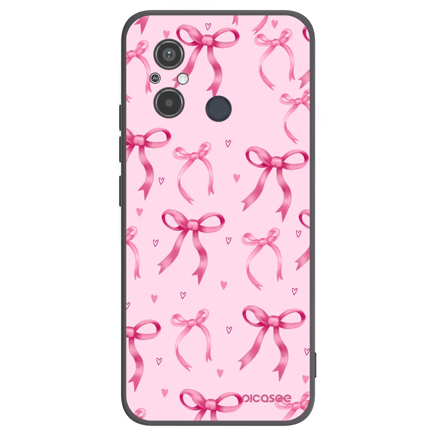 Picasee silikonski črni ovitek za Xiaomi Redmi 12C - Bow Aesthetic