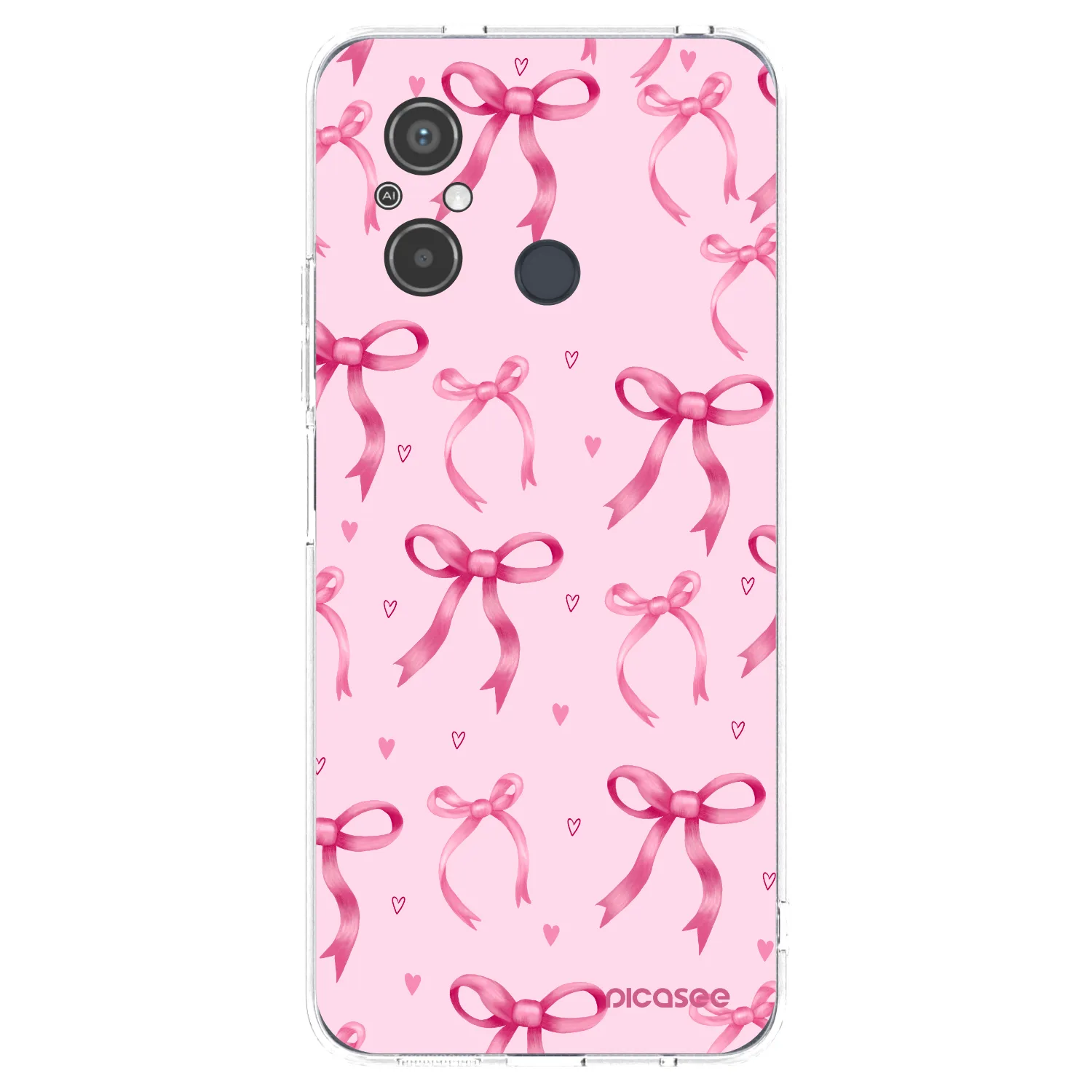 Picasee silikonski prozorni ovitek za Xiaomi Redmi 12C - Bow Aesthetic