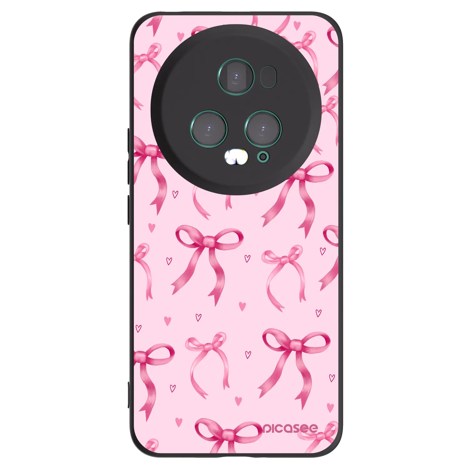 Picasee silikonski črni ovitek za Honor Magic5 Pro - Bow Aesthetic