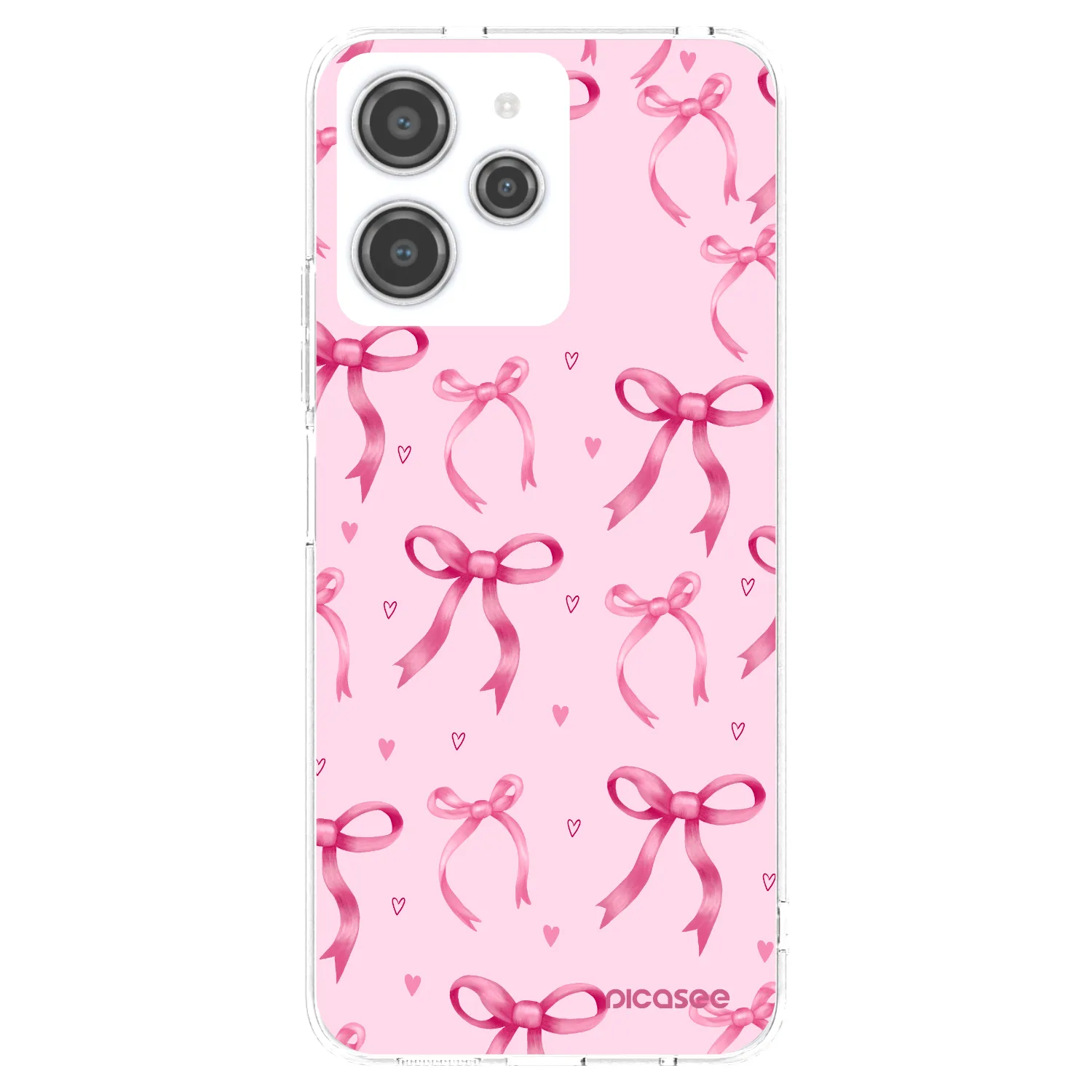 Picasee silikonski prozorni ovitek za Xiaomi Redmi 12 4G - Bow Aesthetic