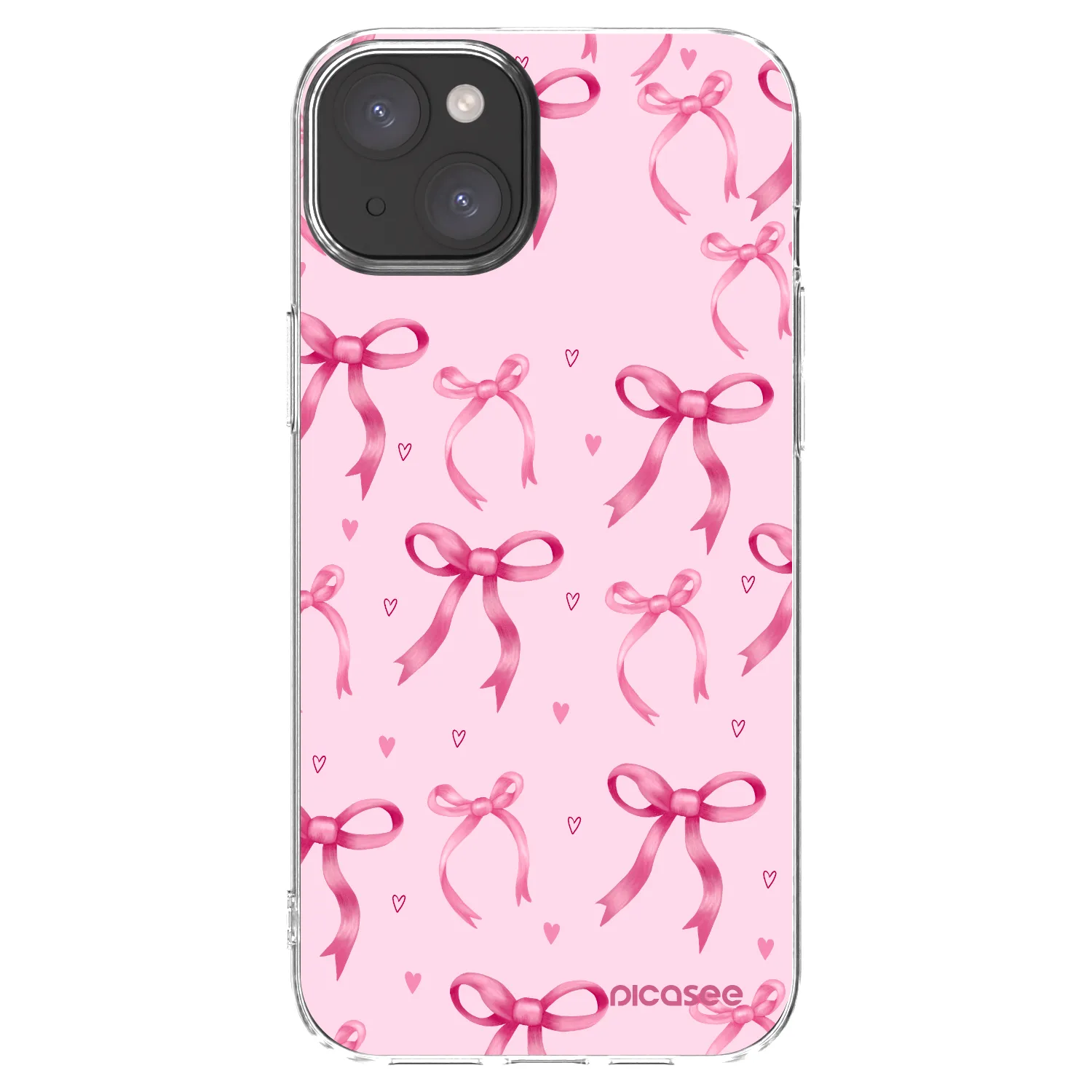 Picasee silikonski prozorni ovitek za Apple iPhone 15 Plus - Bow Aesthetic