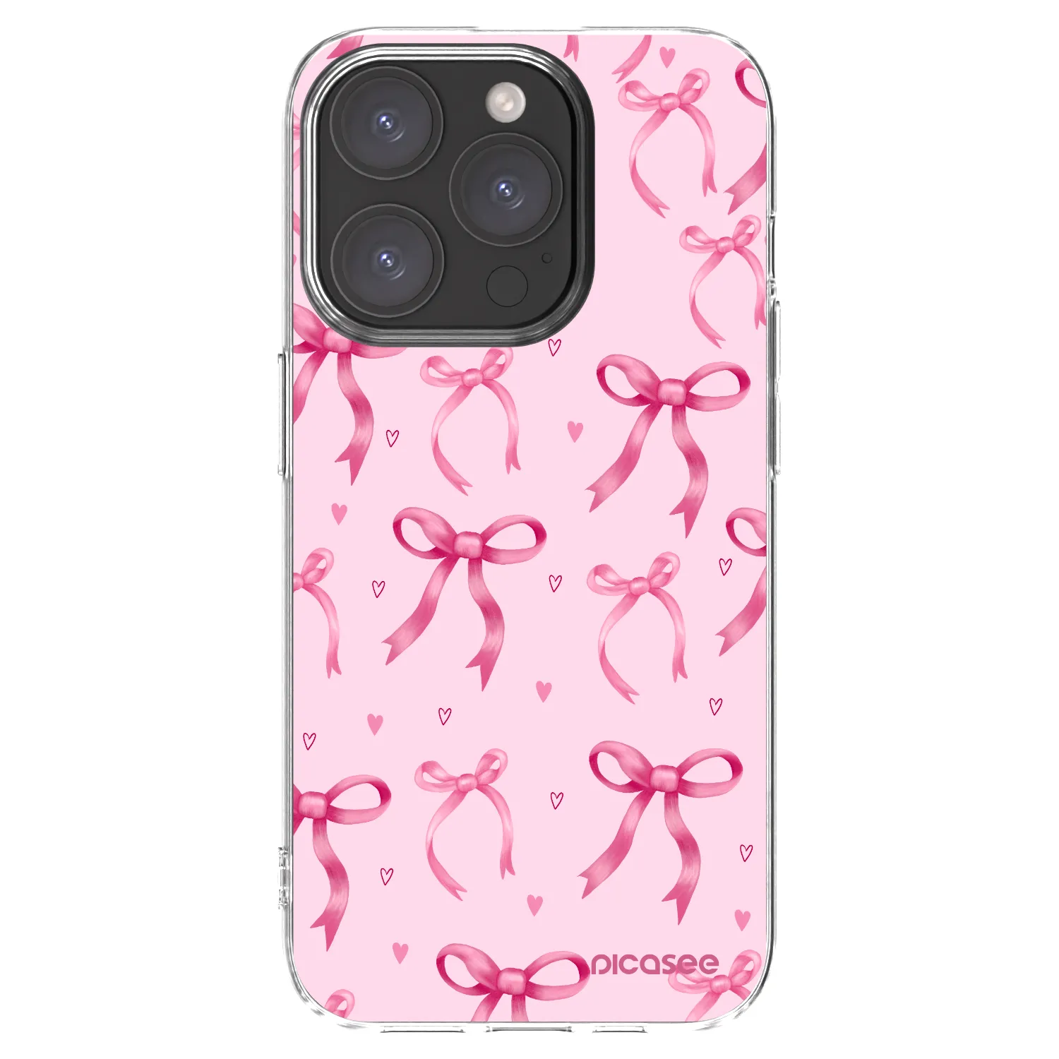 Picasee silikonski prozorni ovitek za Apple iPhone 15 Pro - Bow Aesthetic