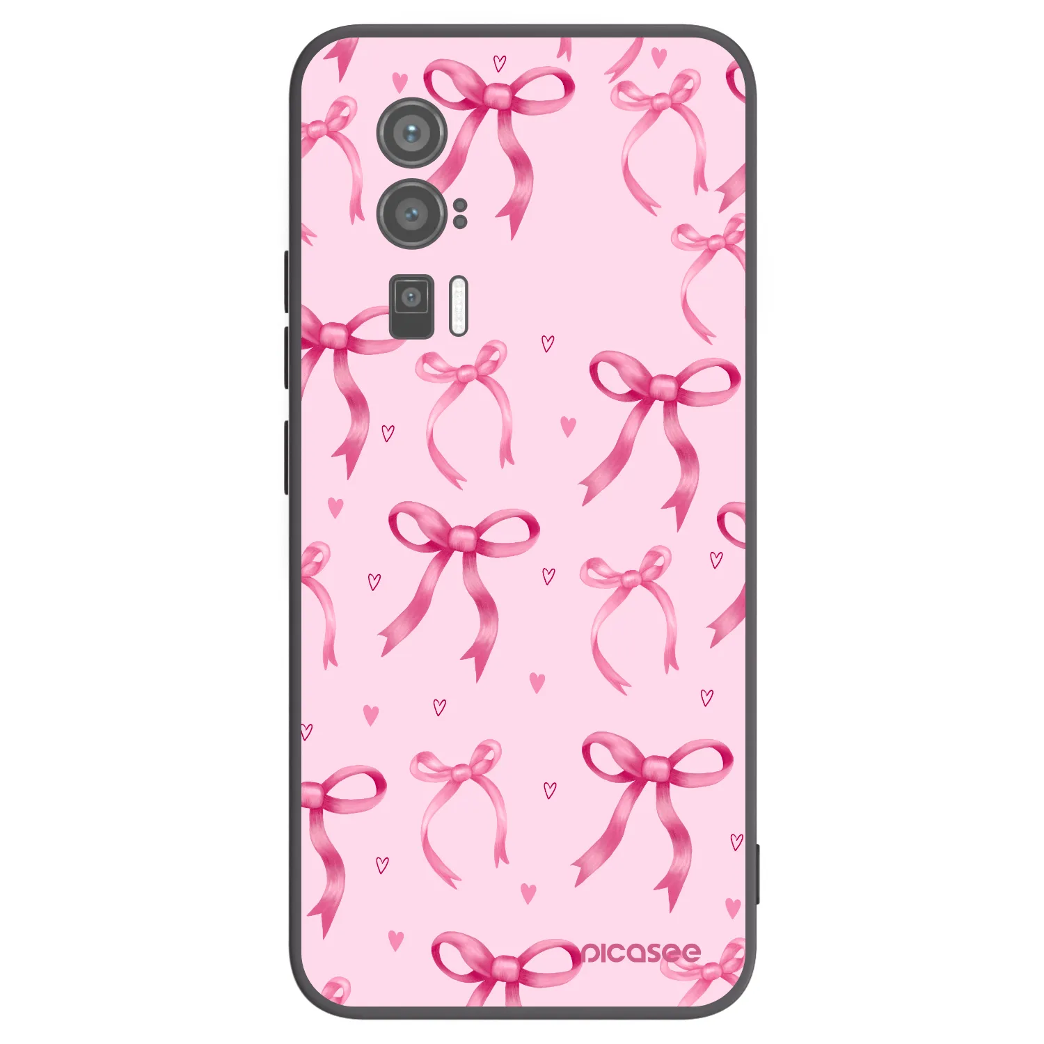 Picasee silikonski črni ovitek za Xiaomi Poco F5 Pro 5G - Bow Aesthetic