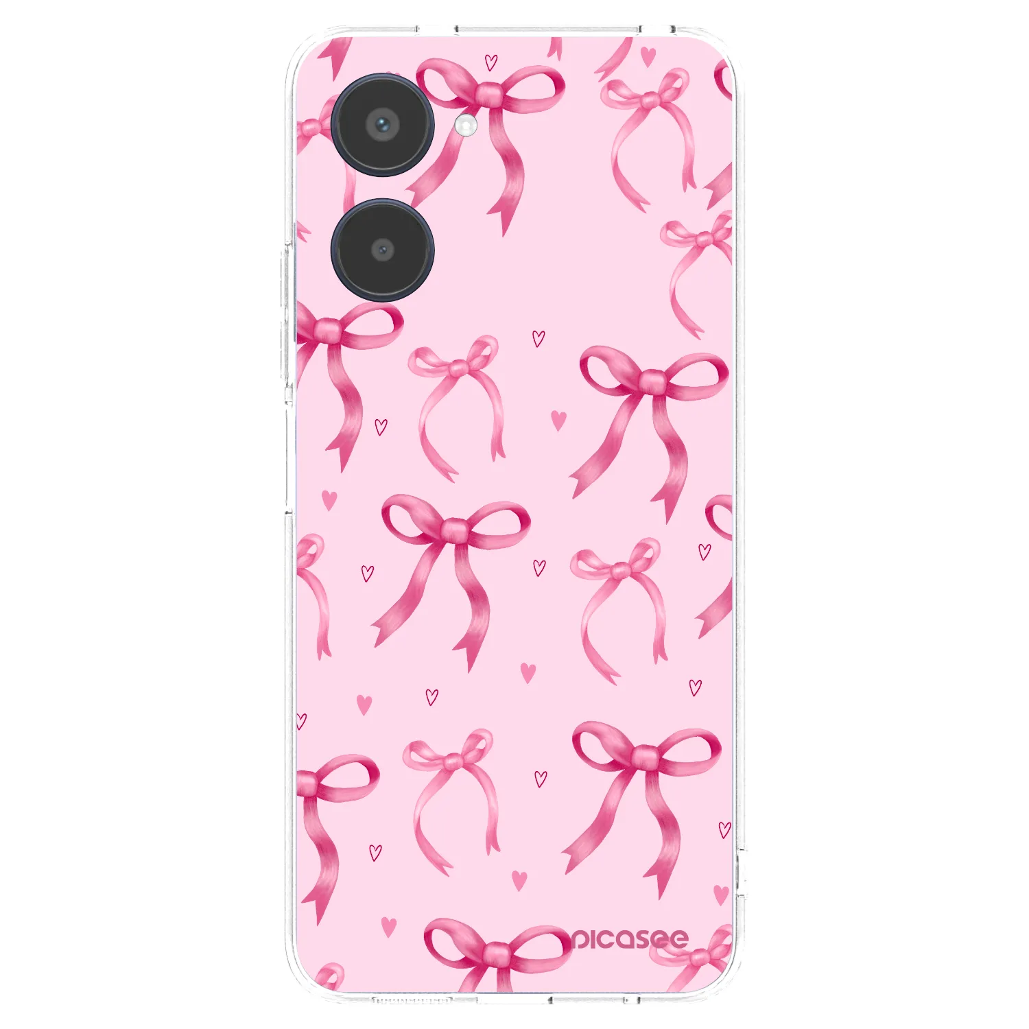 Picasee silikonski prozorni ovitek za Realme 10 4G - Bow Aesthetic