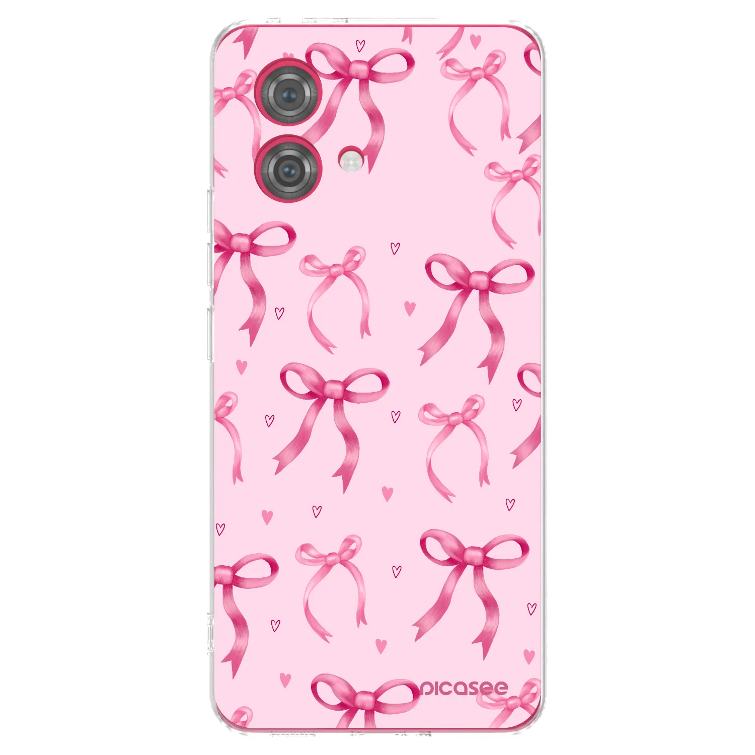 Picasee silikonski prozorni ovitek za Motorola Moto G84 5G - Bow Aesthetic
