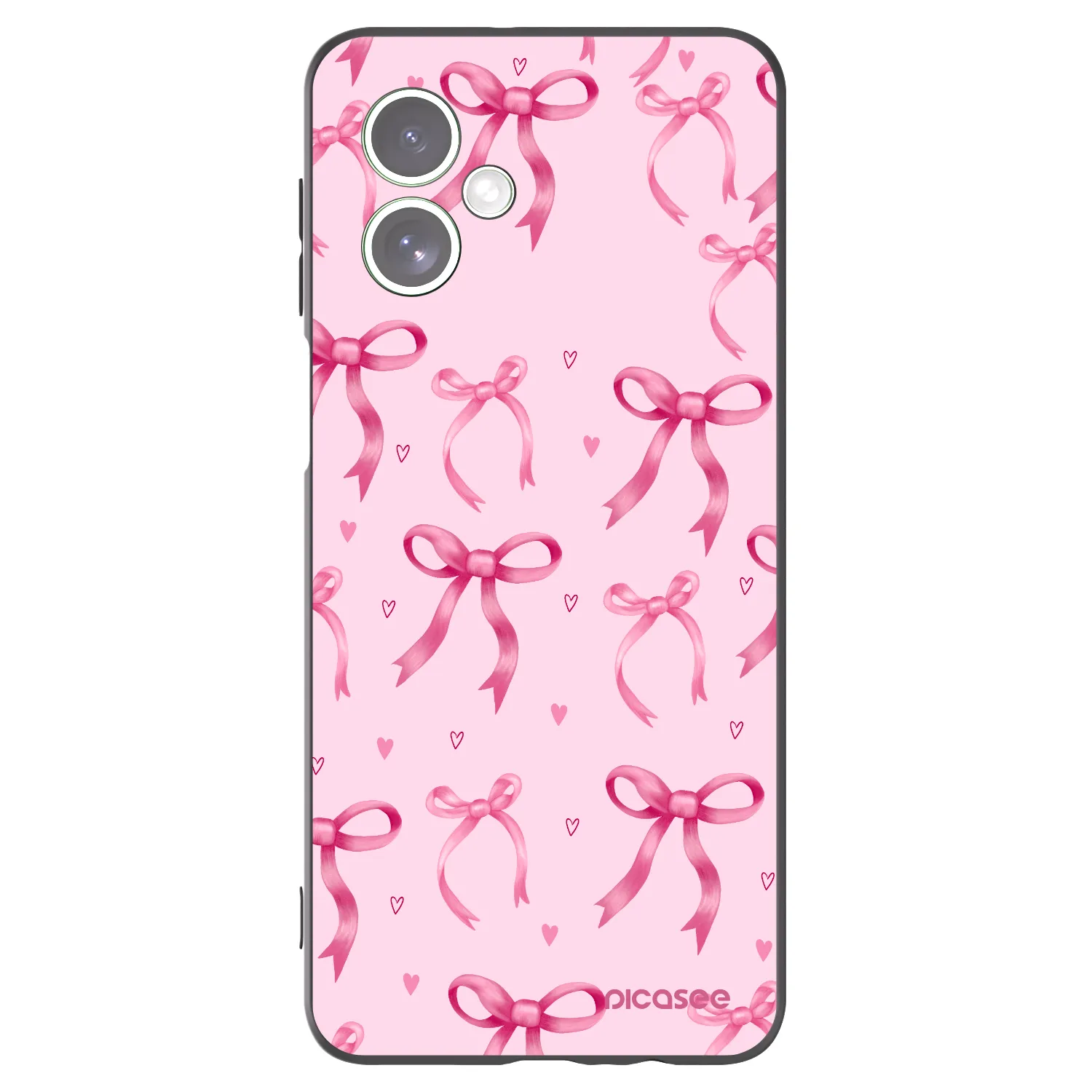 Picasee silikonski črni ovitek za Motorola Moto G54 5G - Bow Aesthetic