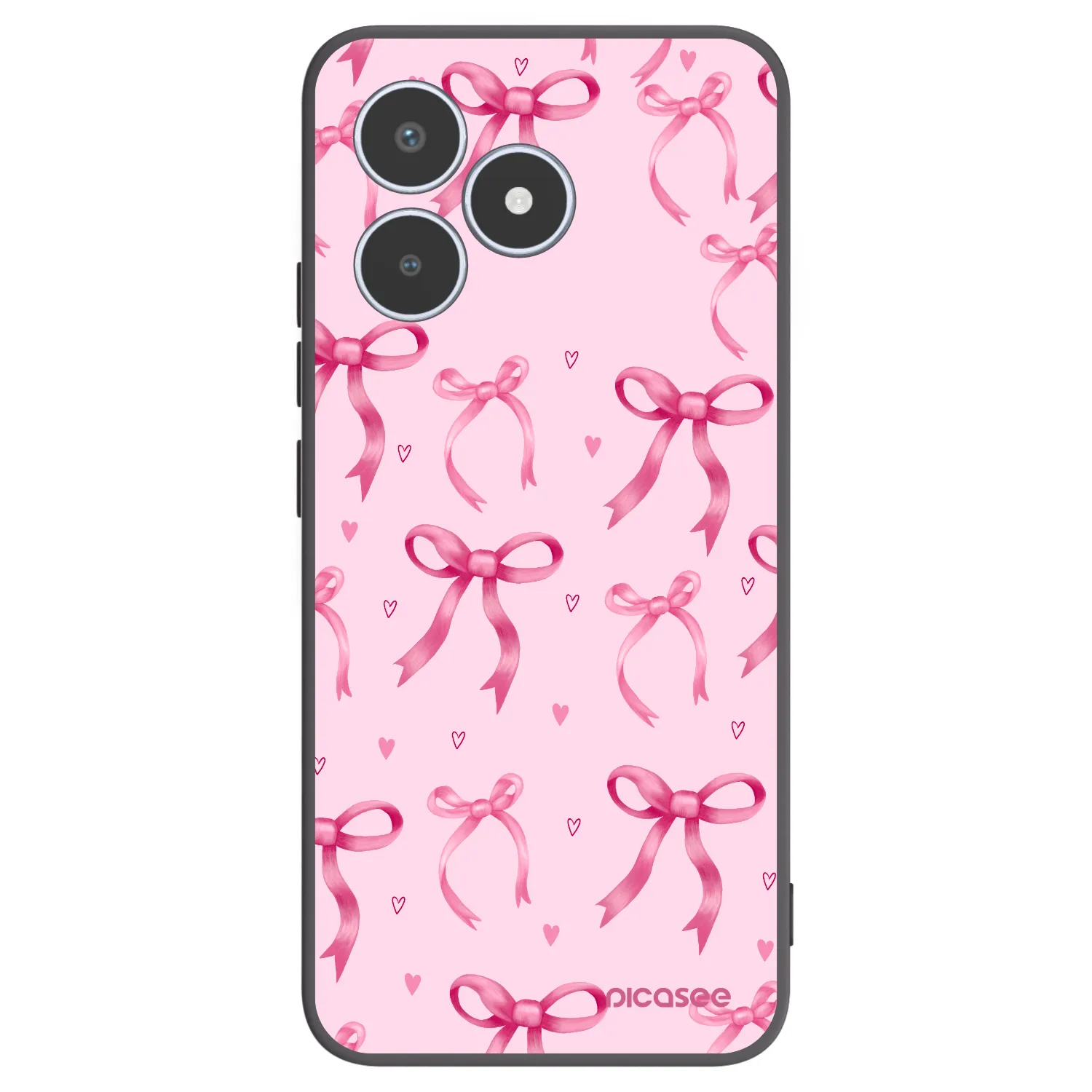 Picasee silikonski črni ovitek za Realme C53 - Bow Aesthetic